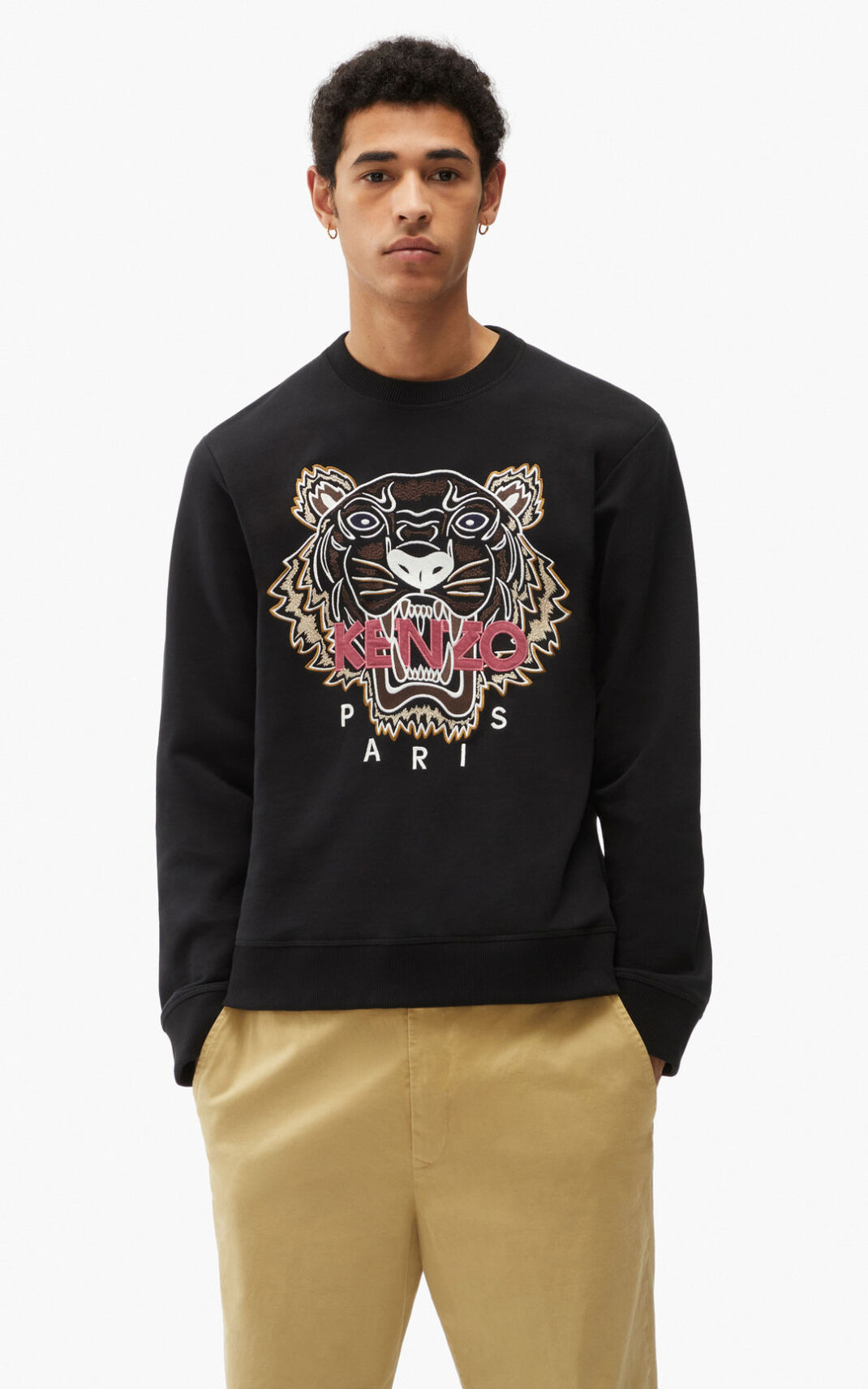 Kenzo Tiger Moška Puloverji Črna SI-7956878